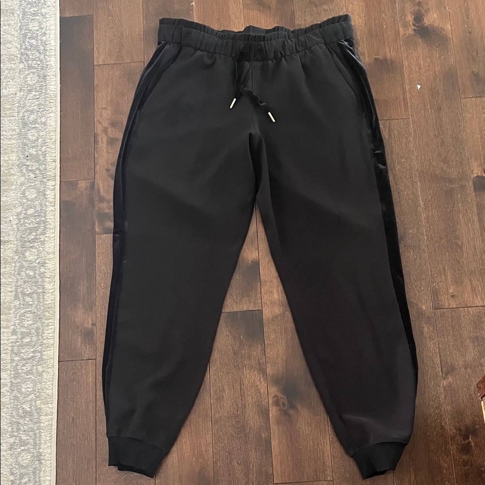 Lululemon Women’s Black Joggers with Velvet Stripe
